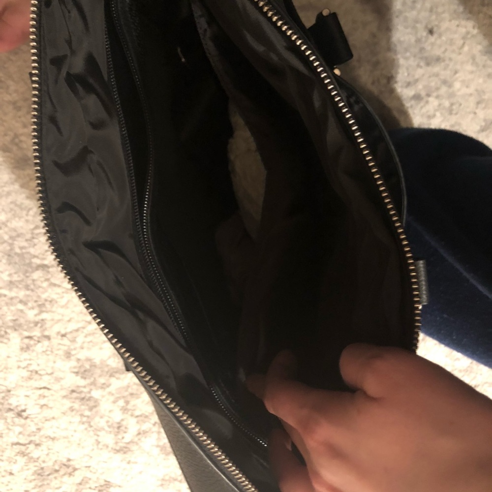 Cole haan Mens attaché leather black bag - Picture 4 of 6